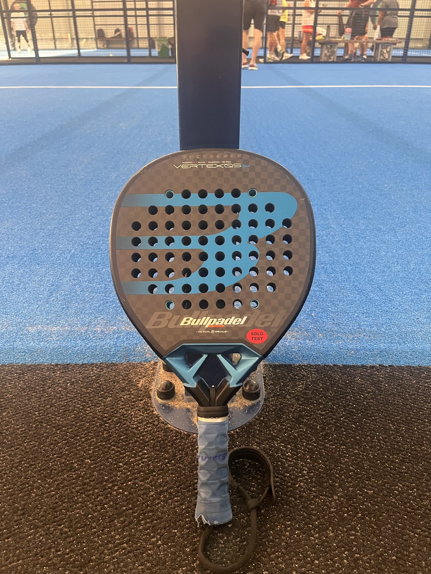 Bullpadel Vertex 05 Hybrid with a Solo Test sticker