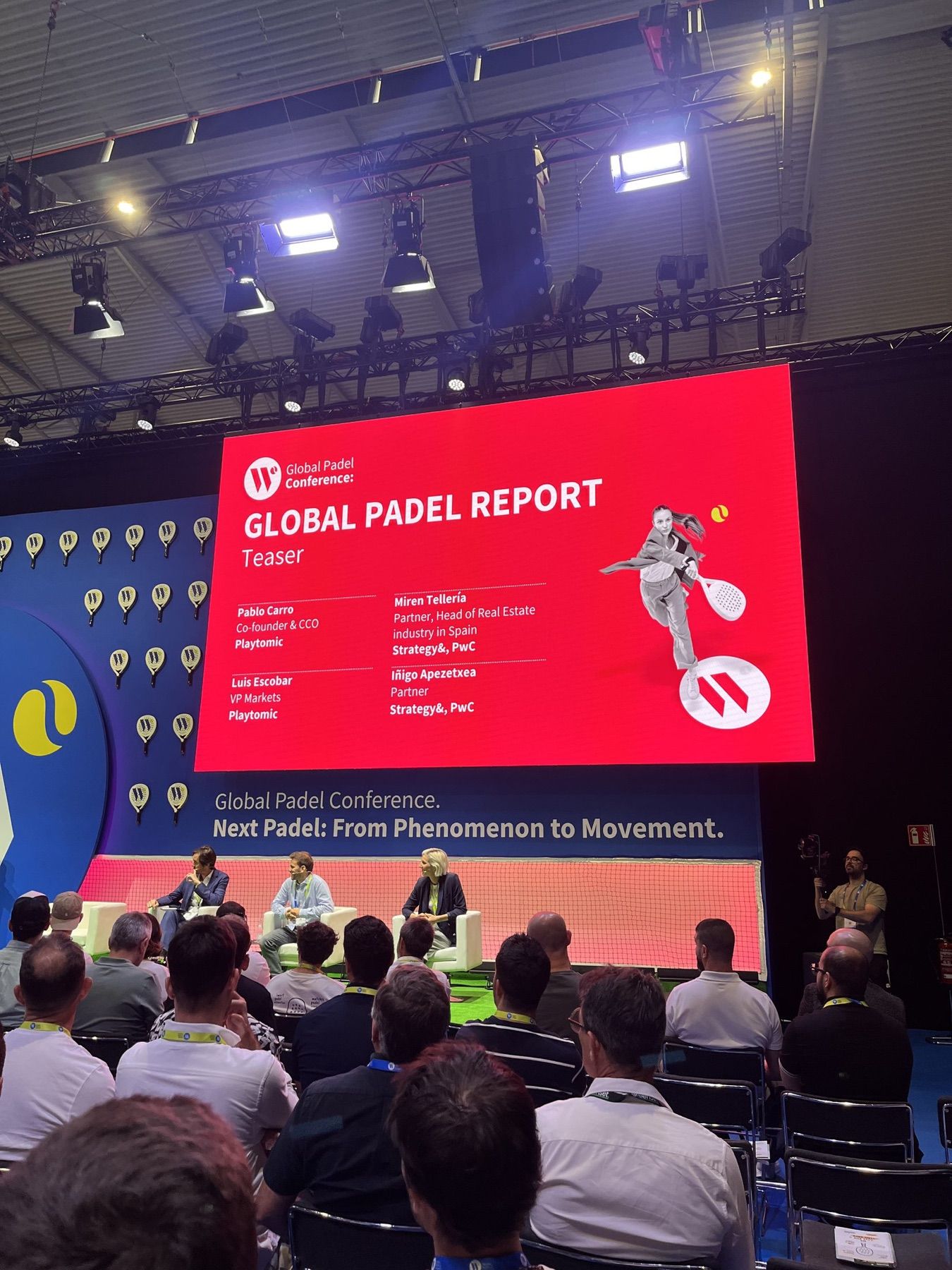 The Global Padel Report teaser, PWS main stage: “Next Padel — from phenomenon to movement.” The numbers this piece is built on.